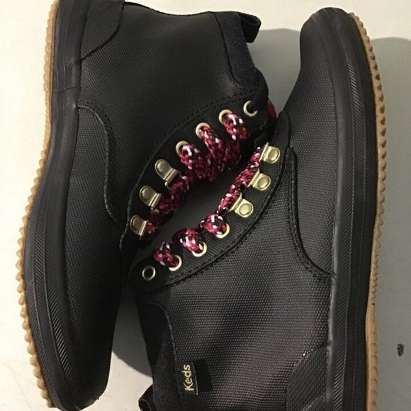 NEW KEDS WOMEN'S SCOUT BOOT lll WATER RESISTANT CANVAS W/WOOL BLACK 5W - Picture 7 of 10